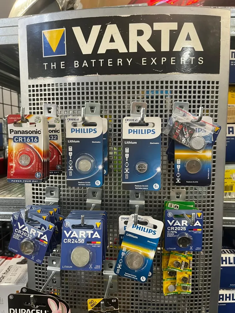 VARTA, Philips un Panasonic elementu baterijas