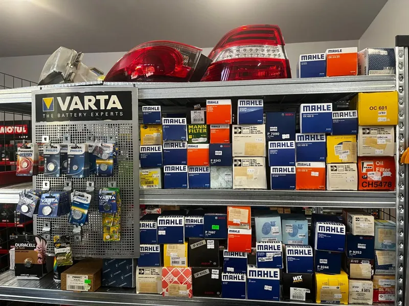 MAHLE filtri un VARTA baterijas veikala plauktos